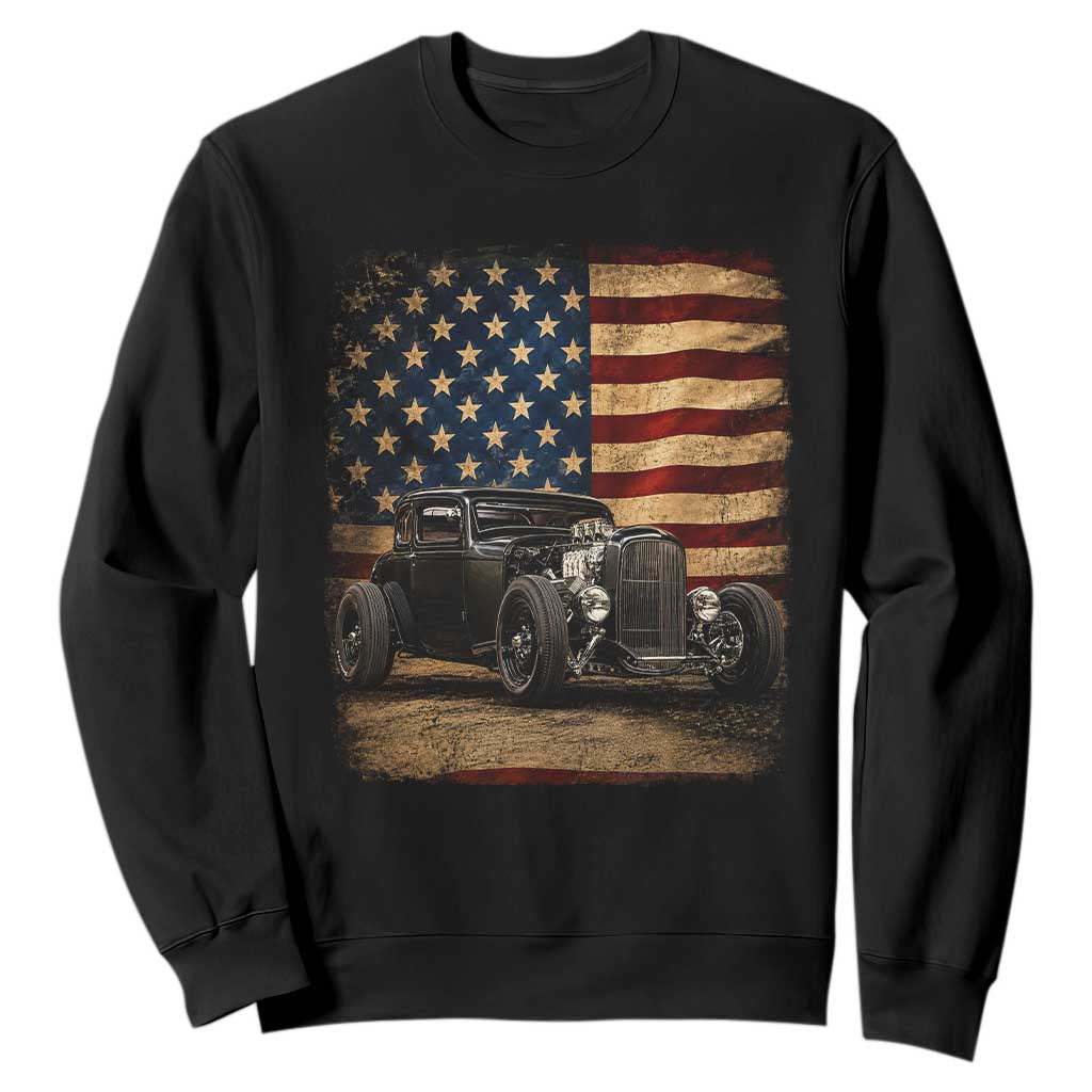 1932 American Classic Hotrod US Flag 4th of July Sweatshirt