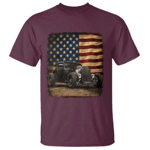 1932 American Classic Hotrod US Flag 4th of July T Shirt
