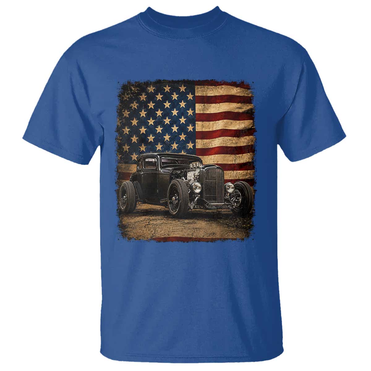 1932 American Classic Hotrod US Flag 4th of July T Shirt
