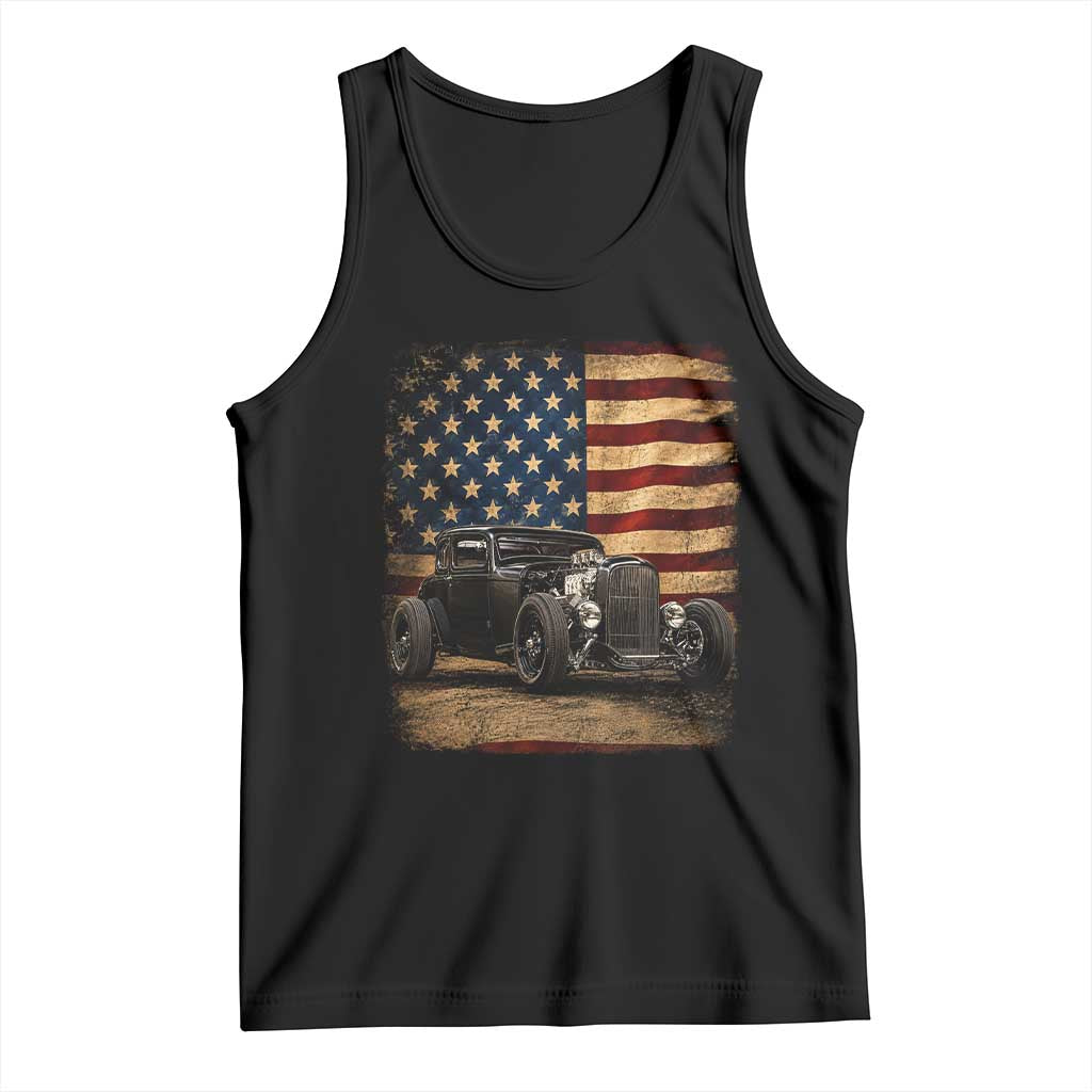 1932 American Classic Hotrod US Flag 4th of July Tank Top