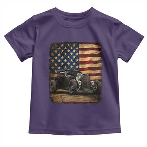 1932 American Classic Hotrod US Flag 4th of July Toddler T Shirt