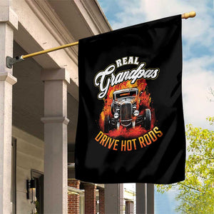 Real Grandpas Drive Hotrods Garden Flag Vintage 1932 Hotrod