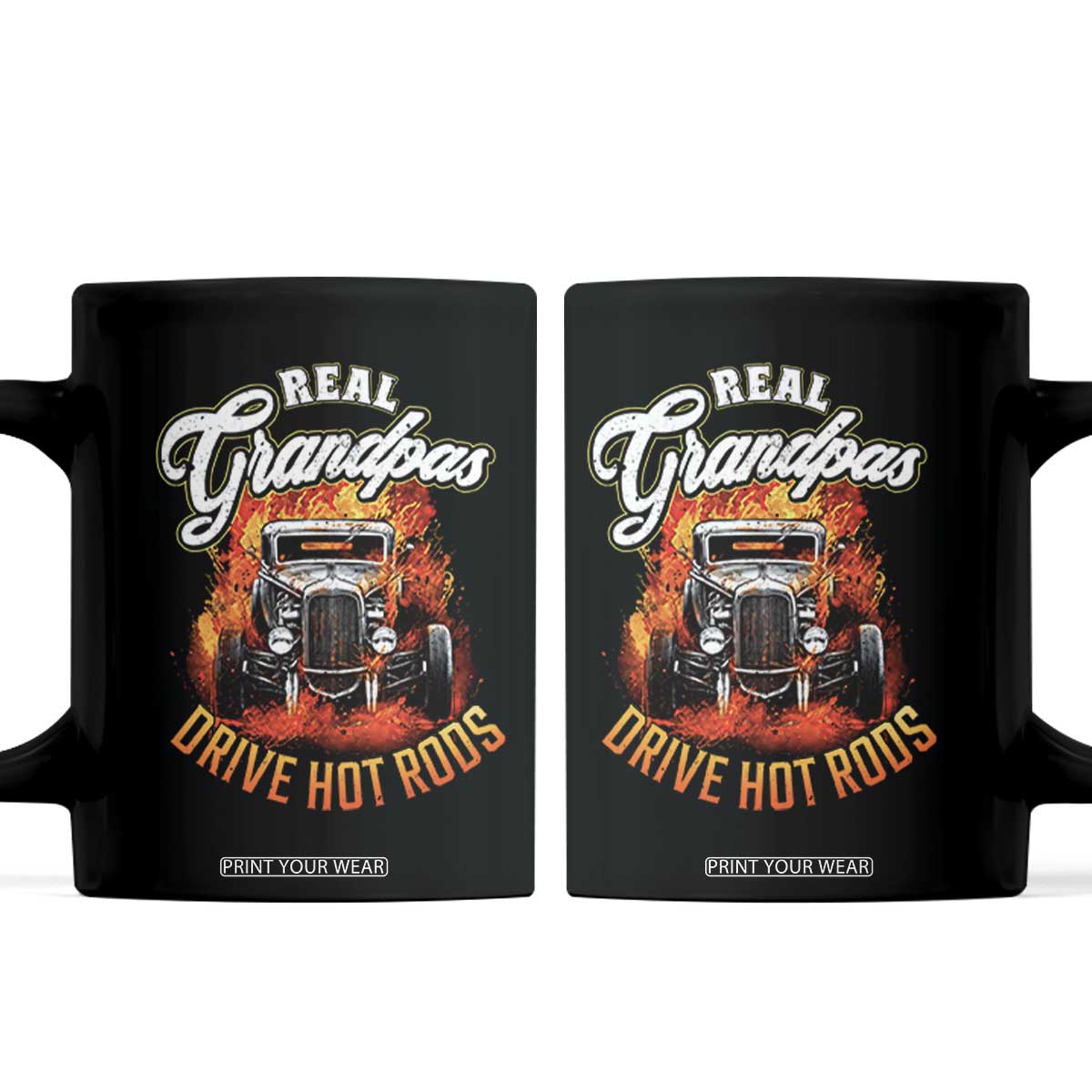 Real Grandpas Drive Hotrods Coffee Mug Vintage 1932 Hotrod