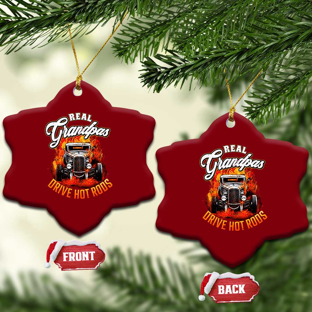 Real Grandpas Drive Hotrods Ceramic Ornament Vintage 1932 Hotrod