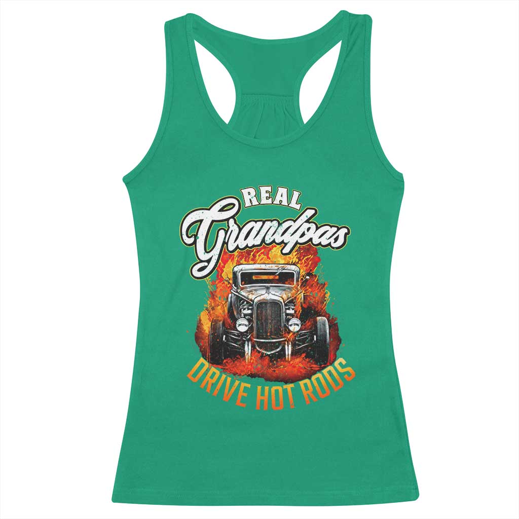 Real Grandpas Drive Hotrods Racerback Tank Top Vintage 1932 Hotrod