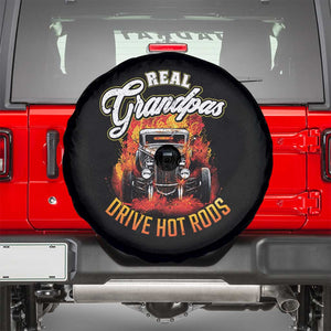 Real Grandpas Drive Hotrods Spare Tire Cover Vintage 1932 Hotrod