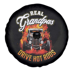 Real Grandpas Drive Hotrods Spare Tire Cover Vintage 1932 Hotrod