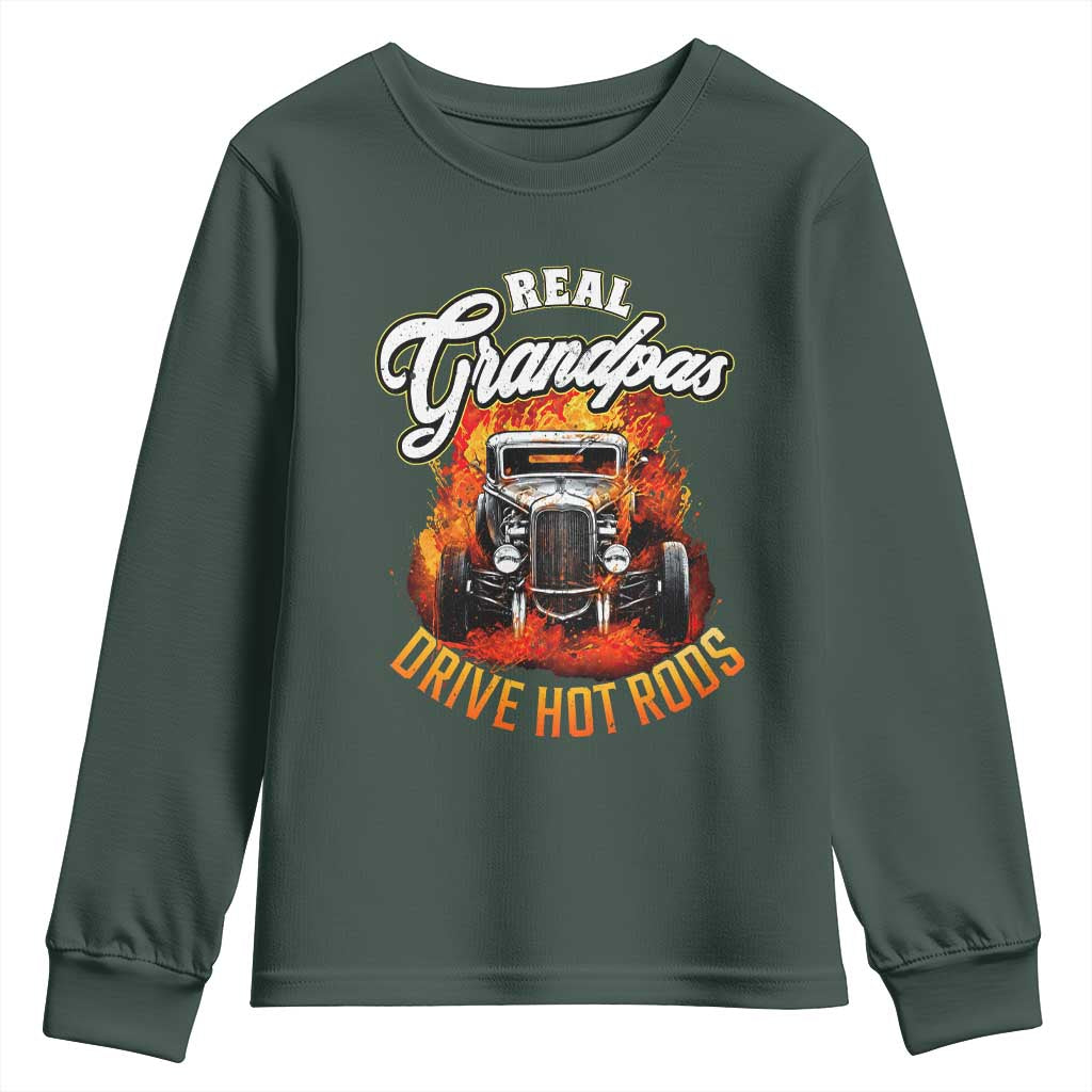 Real Grandpas Drive Hotrods Youth Sweatshirt Vintage 1932 Hotrod