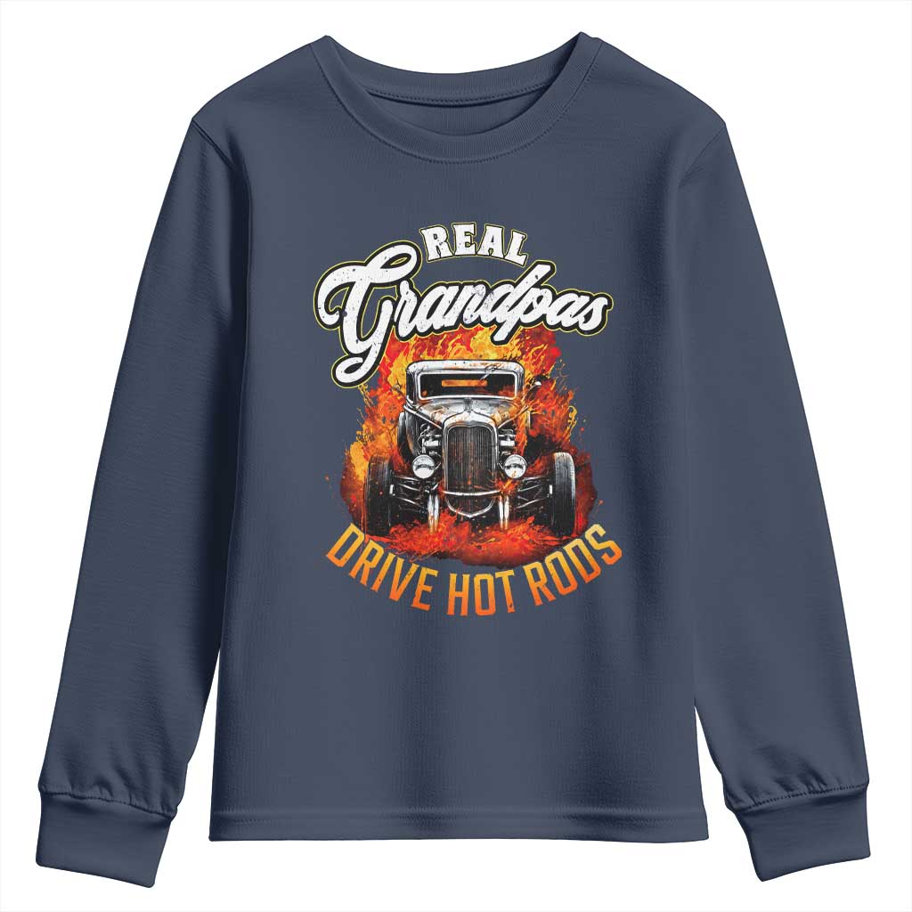 Real Grandpas Drive Hotrods Youth Sweatshirt Vintage 1932 Hotrod