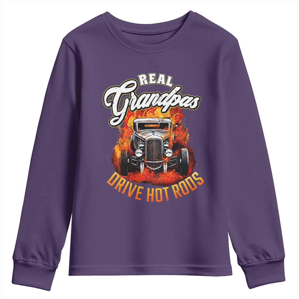 Real Grandpas Drive Hotrods Youth Sweatshirt Vintage 1932 Hotrod