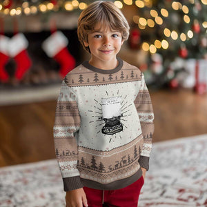 Funny Typewriter Ugly Christmas Sweater I Am An Author What Is Your Superpower TS14 Mocha Mousse Print Your Wear