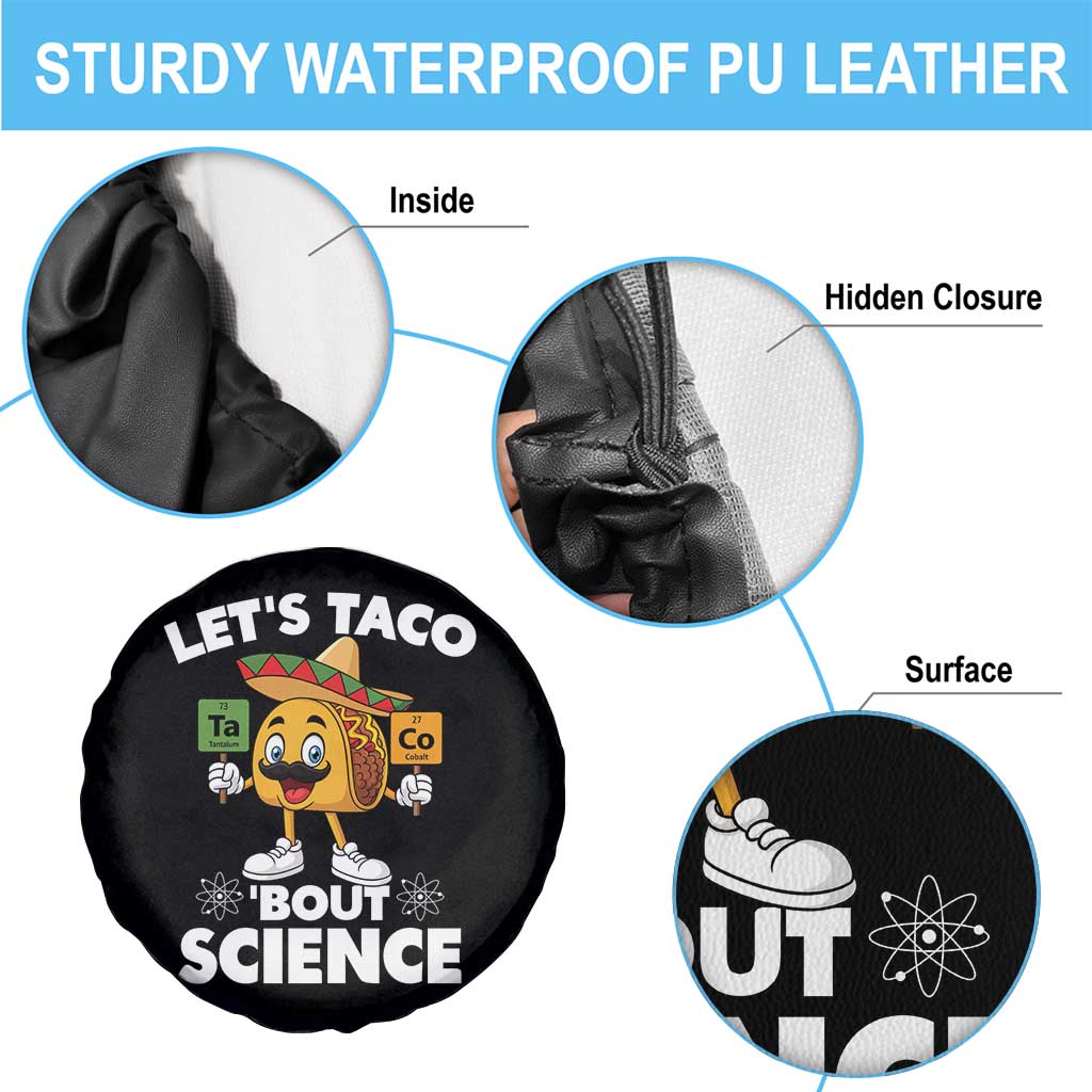 Funny Science Taco Pun Spare Tire Cover Let Is Taco Bout Science TS14 Print Your Wear