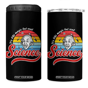 Science It Is Like Magic But Real 4 in 1 Can Cooler Tumbler Funny Science Teacher TS14 One Size: 16 oz Black Print Your Wear