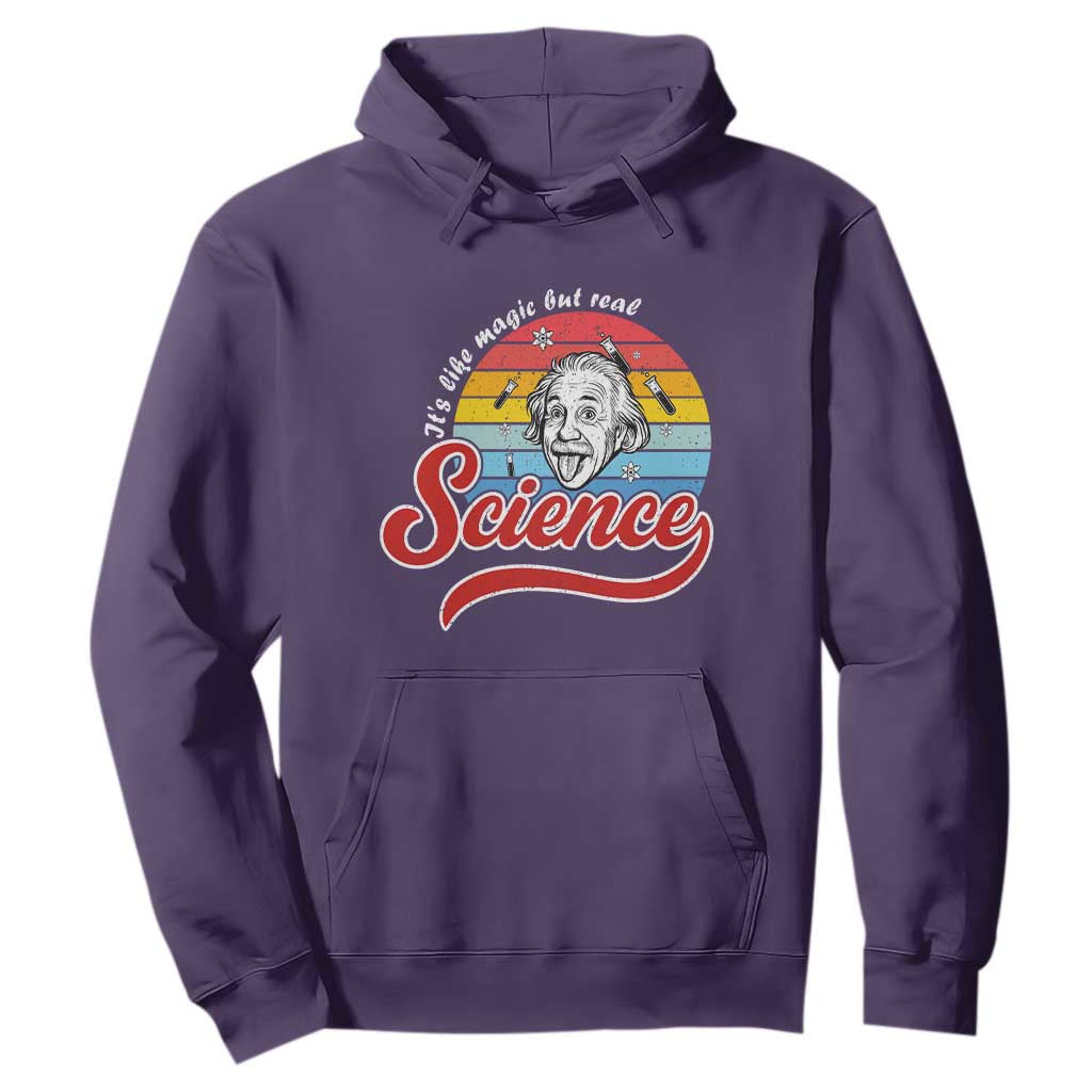 Science It Is Like Magic But Real Hoodie Funny Science Teacher TS14 Purple Print Your Wear