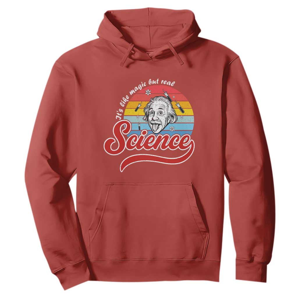 Science It Is Like Magic But Real Hoodie Funny Science Teacher TS14 Red Print Your Wear