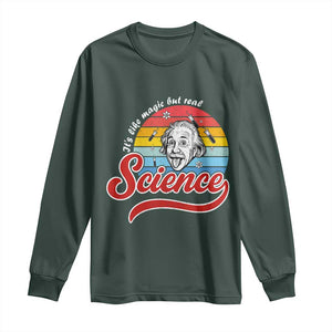 Science It Is Like Magic But Real Long Sleeve Shirt Funny Science Teacher TS14 Dark Forest Green Print Your Wear