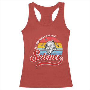 Science It Is Like Magic But Real Racerback Tank Top Funny Science Teacher TS14 Red Print Your Wear