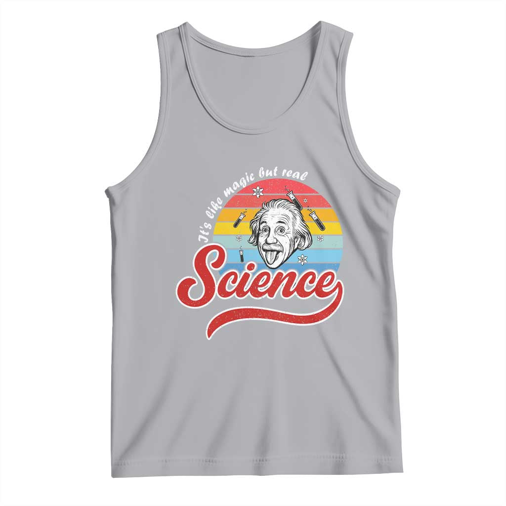 Science It Is Like Magic But Real Tank Top Funny Science Teacher TS14 Athletic Heather Print Your Wear