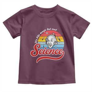 Science It Is Like Magic But Real Toddler T Shirt Funny Science Teacher TS14 Maroon Print Your Wear