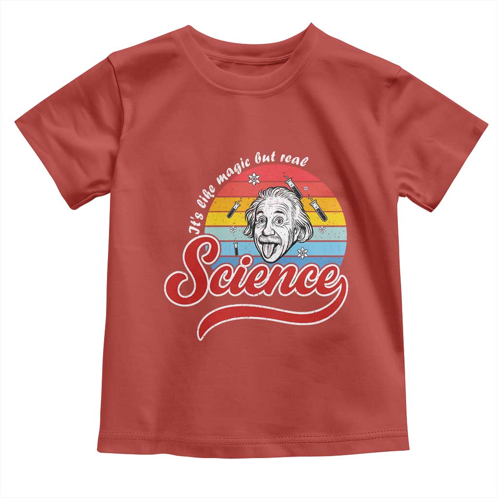 Science It Is Like Magic But Real Toddler T Shirt Funny Science Teacher TS14 Red Print Your Wear