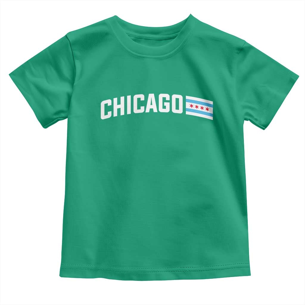 Sweet Chicago Flag Red Six Pointed Stars Toddler T Shirt TS14 Irish Green Print Your Wear