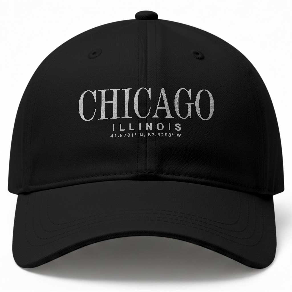 Chicago Illinois IL Est 1837 Vintage Travel Souvenir Baseball Cap TS14 Print Your Wear