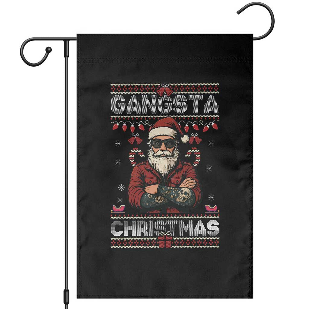 Gangster Santa Claus Hip Hop Rap Christmas Cool Garden Flag TS14 Black Print Your Wear