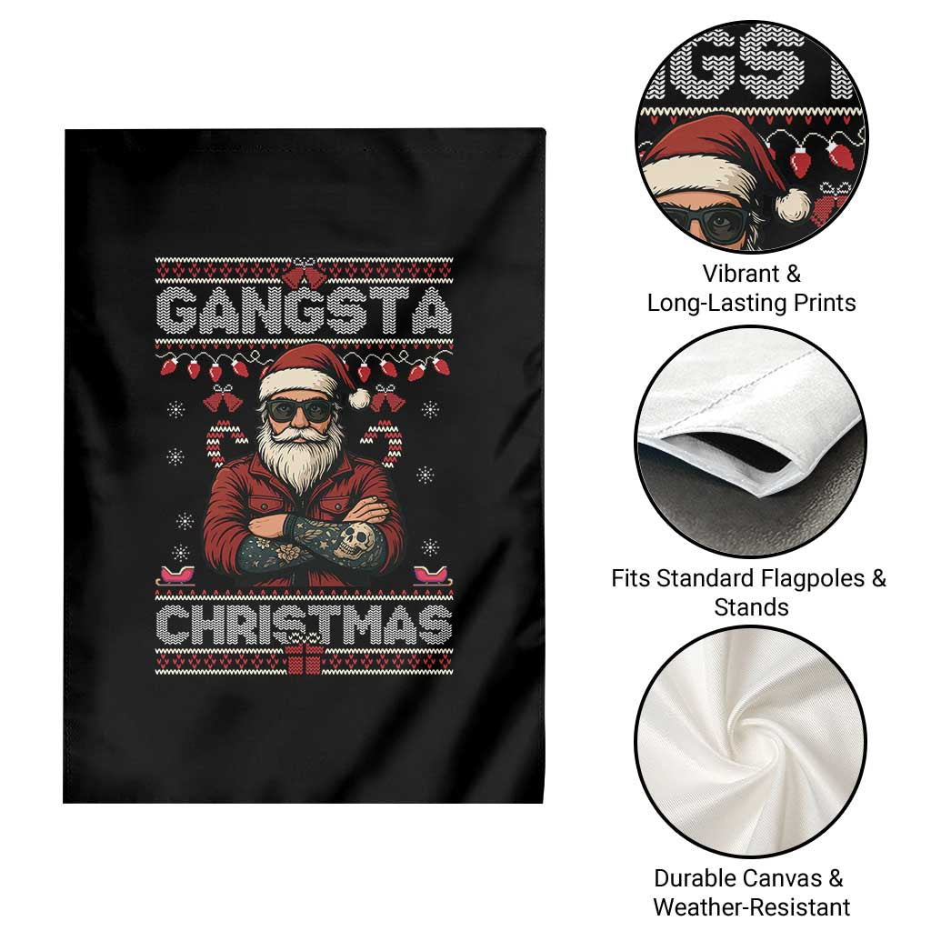 Gangster Santa Claus Hip Hop Rap Christmas Cool Garden Flag TS14 Print Your Wear