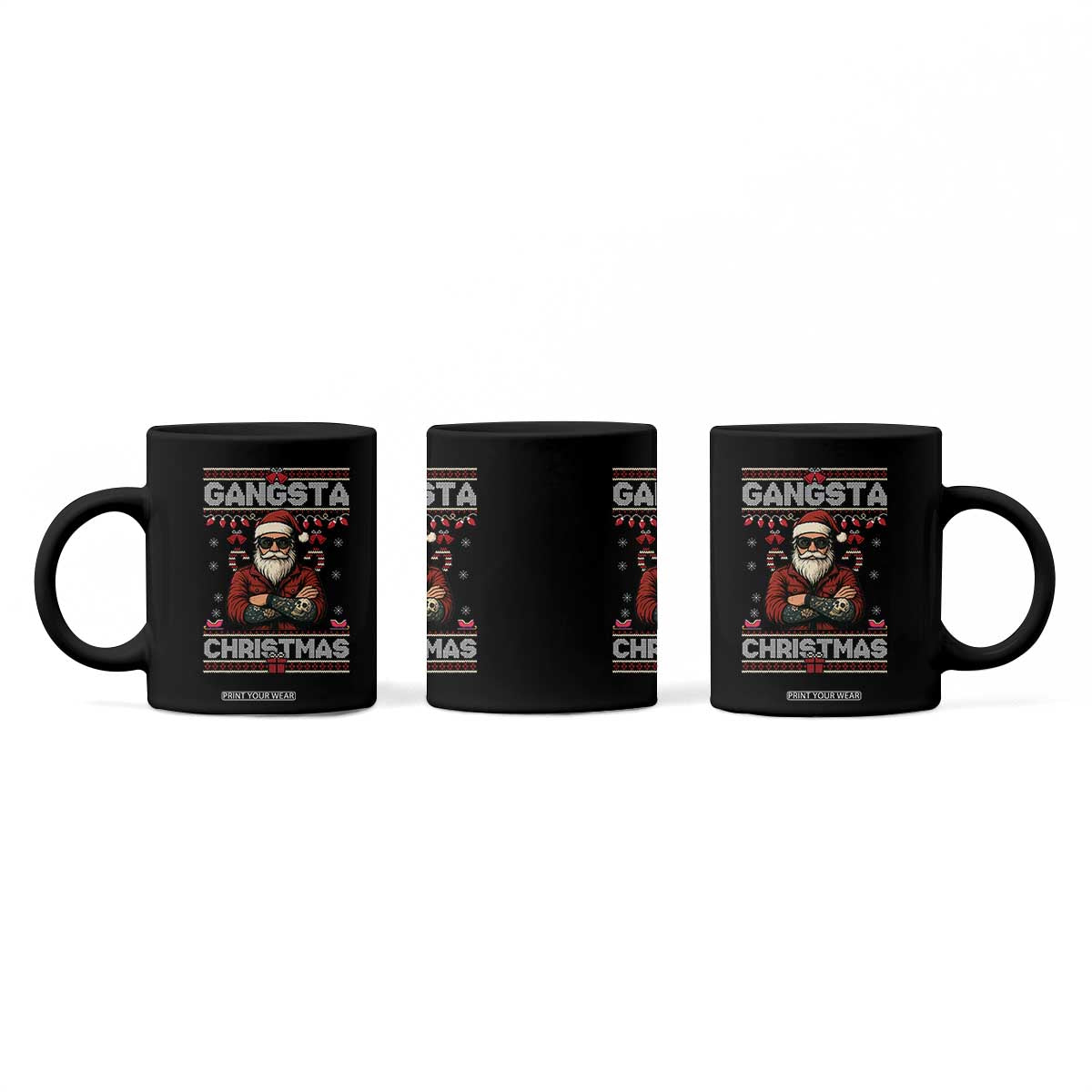 Gangster Santa Claus Hip Hop Rap Christmas Cool Coffee Mug TS14 Print Your Wear