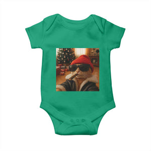 Funny Gangster Cats Christmas Baby Onesie Smoking Kitten Meme - Print Your Wear