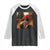 Funny Gangster Cats Christmas Raglan Shirt Smoking Kitten Meme TS14 Black White Print Your Wear
