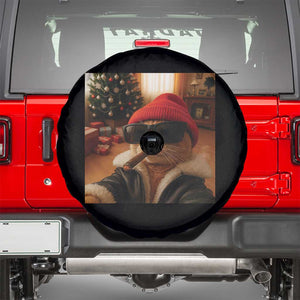 Funny Gangster Cats Christmas Spare Tire Cover Smoking Kitten Meme TS14 Black Print Your Wear