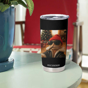Funny Gangster Cats Christmas Tumbler Cup Smoking Kitten Meme TS14 Print Your Wear