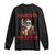 Funny Santa Drinking Beer Christmas Long Sleeve Shirt Gangster Rock On Hand Xmas - Print Your Wear