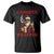 Funny Santa Drinking Beer Christmas T Shirt Gangster Rock On Hand Xmas - Print Your Wear