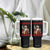 Funny Santa Drinking Beer Christmas Tumbler With Handle Gangster Rock On Hand Xmas - Print Your Wear