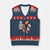 Funny Jesus Santa Meme V-Neck Knit Sweater Vest We Saw That Xmas TS14 Navy Red Print Your Wear