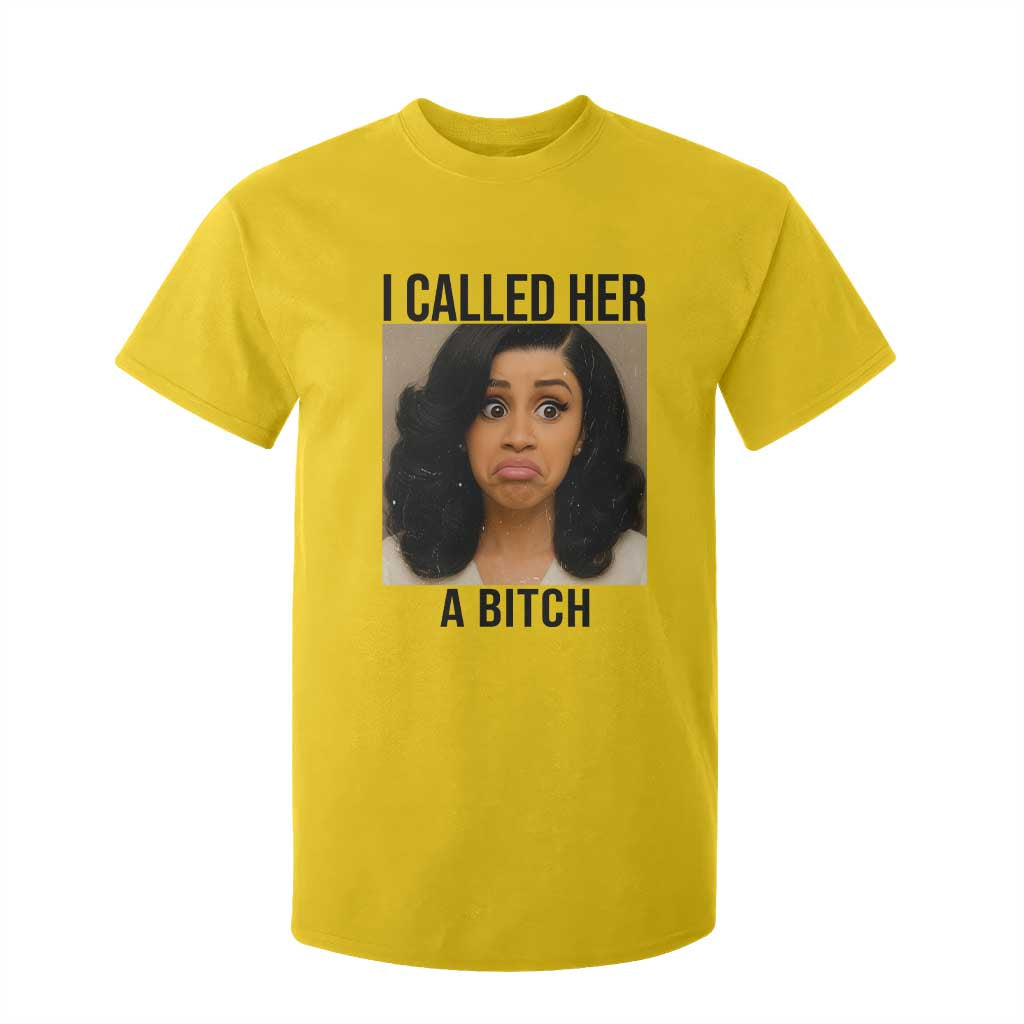 Funny Doll Face Meme T Shirt For Kid I Called Her A Bitch TS14 Daisy Print Your Wear