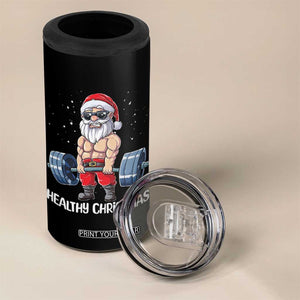 Funny Santa Gym Xmas 4 in 1 Can Cooler Tumbler Healthy Christmas TS14 Print Your Wear
