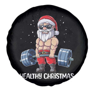Funny Santa Gym Xmas Spare Tire Cover Healthy Christmas TS14 Print Your Wear