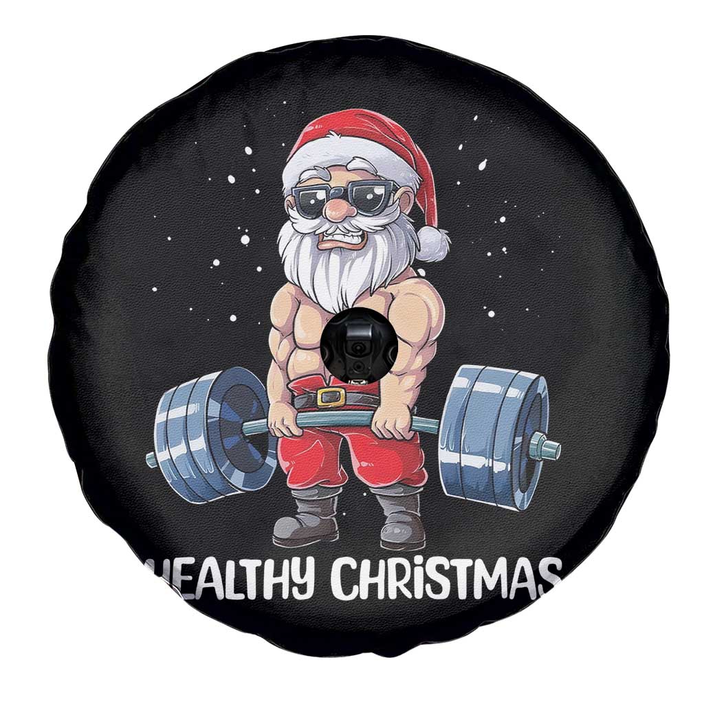 Funny Santa Gym Xmas Spare Tire Cover Healthy Christmas TS14 Print Your Wear