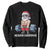 Funny Santa Gym Xmas Sweatshirt Healthy Christmas - Print Your Wear