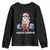 Funny Santa Gym Xmas Youth Sweatshirt Healthy Christmas - Print Your Wear