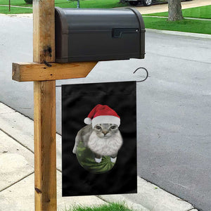 Watermelon Cat Christmas Garden Flag Funny Silly Kitten Meme TS14 Print Your Wear