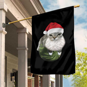 Watermelon Cat Christmas Garden Flag Funny Silly Kitten Meme TS14 Print Your Wear