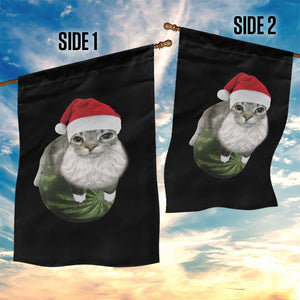 Watermelon Cat Christmas Garden Flag Funny Silly Kitten Meme TS14 Print Your Wear
