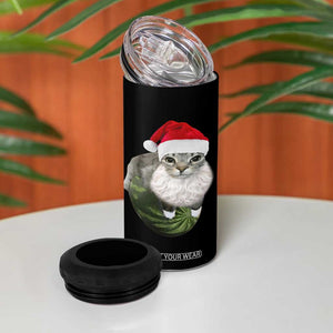 Watermelon Cat Christmas 4 in 1 Can Cooler Tumbler Funny Silly Kitten Meme TS14 Print Your Wear