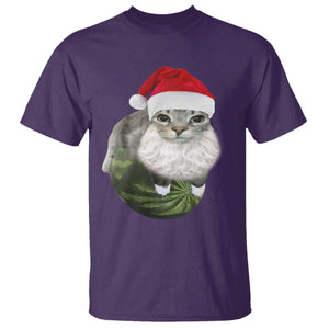 Watermelon Cat Christmas T Shirt Funny Silly Kitten Meme - Print Your Wear