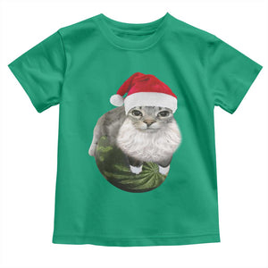 Watermelon Cat Christmas Toddler T Shirt Funny Silly Kitten Meme - Print Your Wear