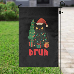 Funny Cat Bruh Christmas Garden Flag Silly Meme Kitty Xmas TS14 Print Your Wear